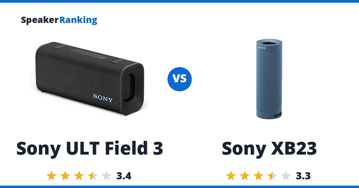 Sony ULT Field 3 vs Sony XB23