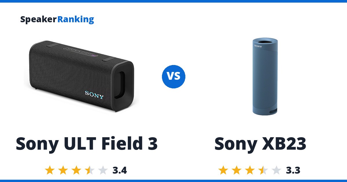 Sony ULT Field 3 vs Sony XB23