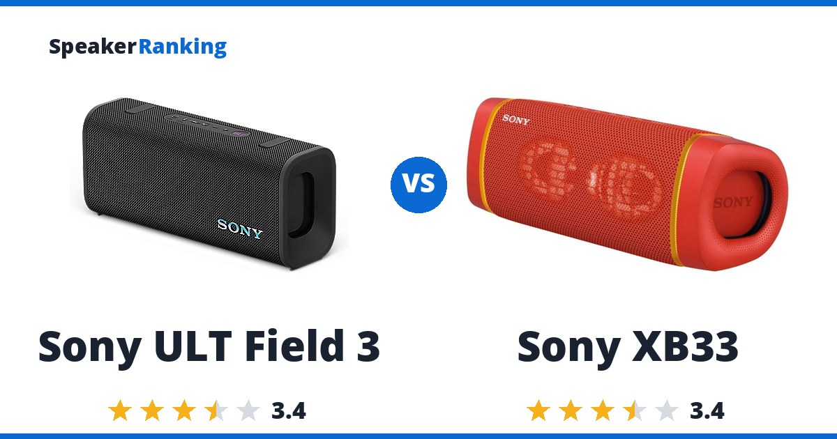 Sony ULT Field 3 vs Sony XB33