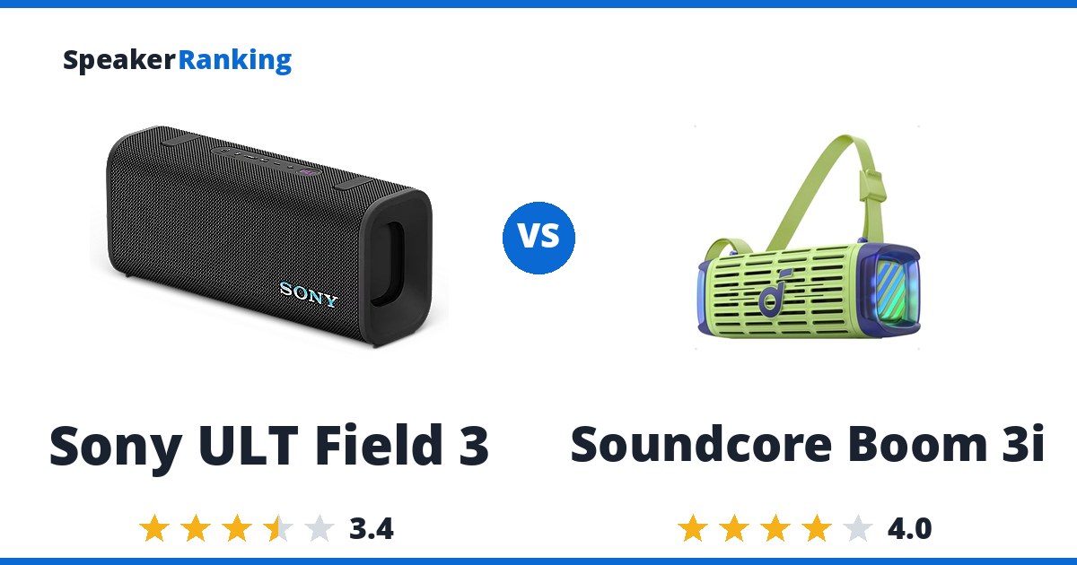 Sony ULT Field 3 vs Soundcore Boom 3i
