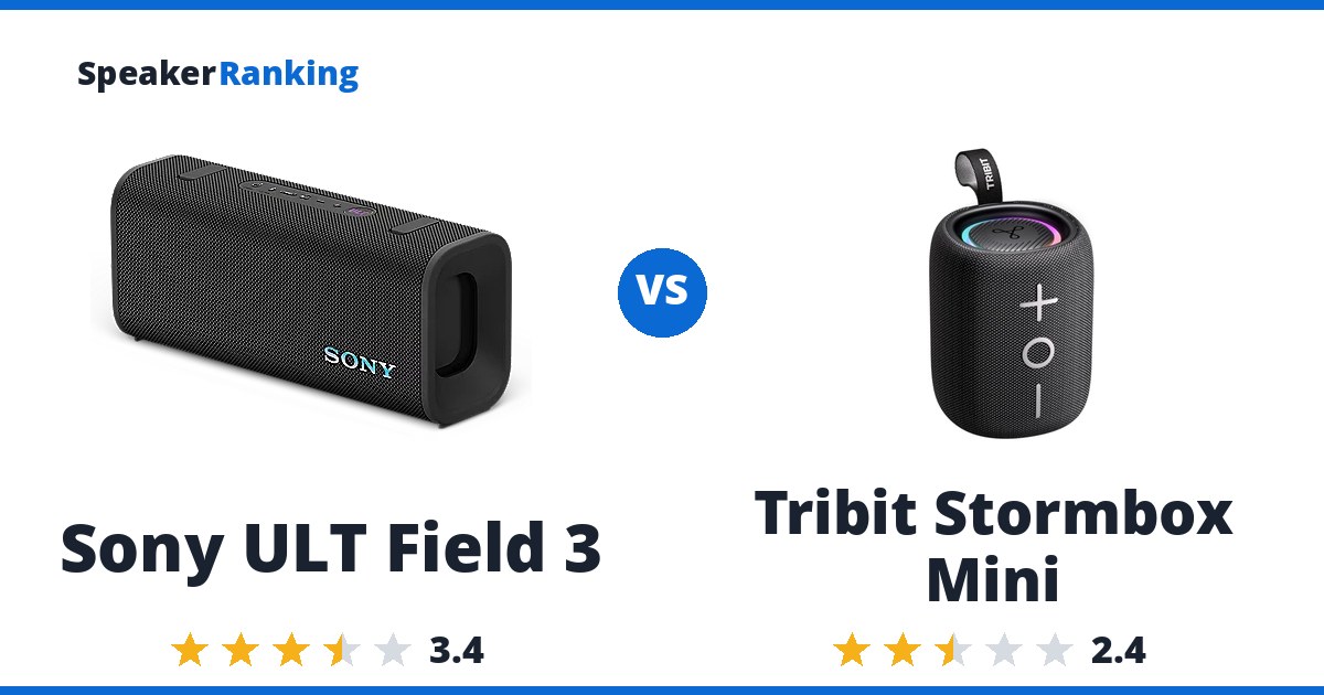 Sony ULT Field 3 vs Tribit Stormbox Mini