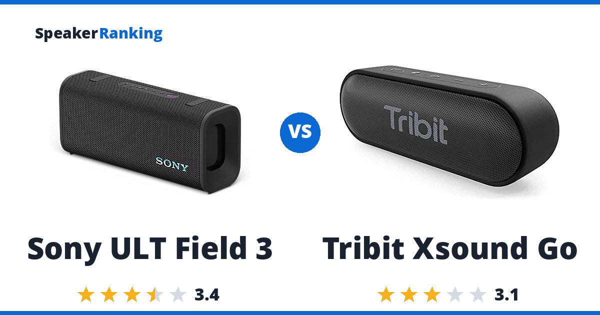 Sony ULT Field 3 vs Tribit Xsound Go