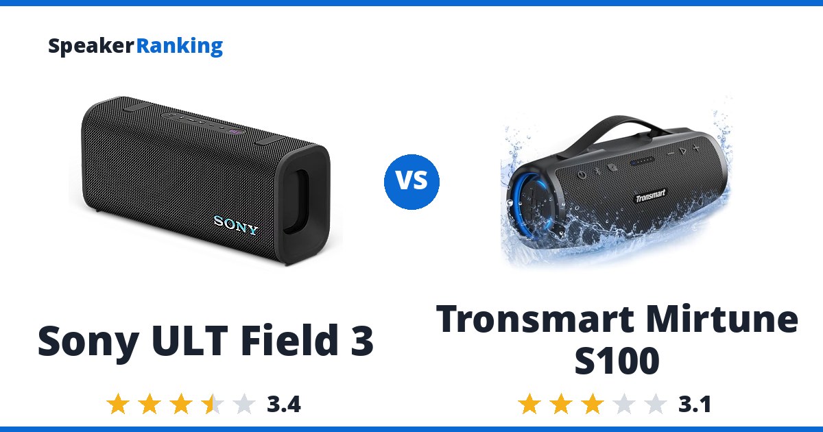 Sony ULT Field 3 vs Tronsmart Mirtune S100