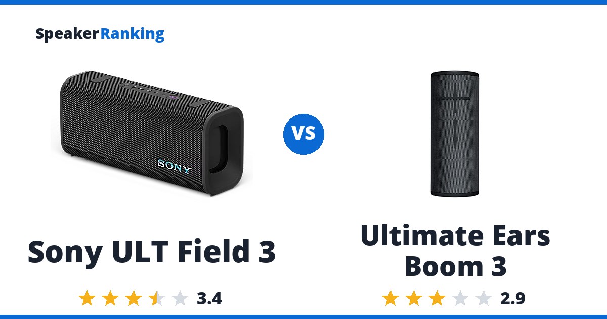 Sony ULT Field 3 vs Ultimate Ears Boom 3