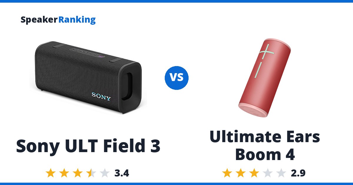 Sony ULT Field 3 vs Ultimate Ears Boom 4