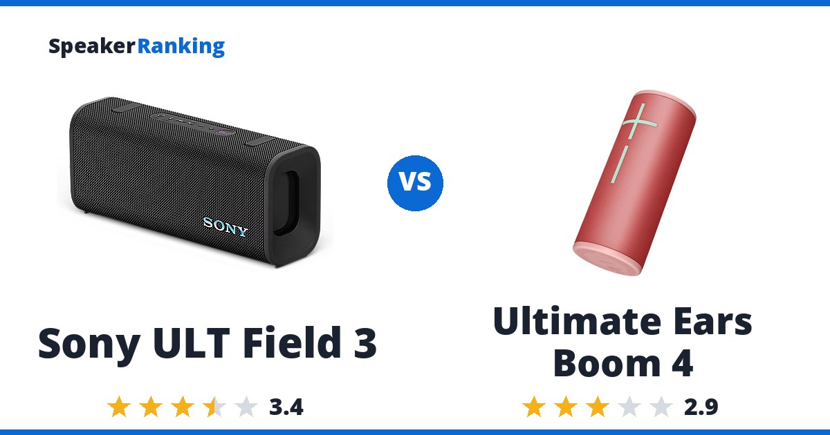 Sony ULT Field 3 vs Ultimate Ears Boom 4