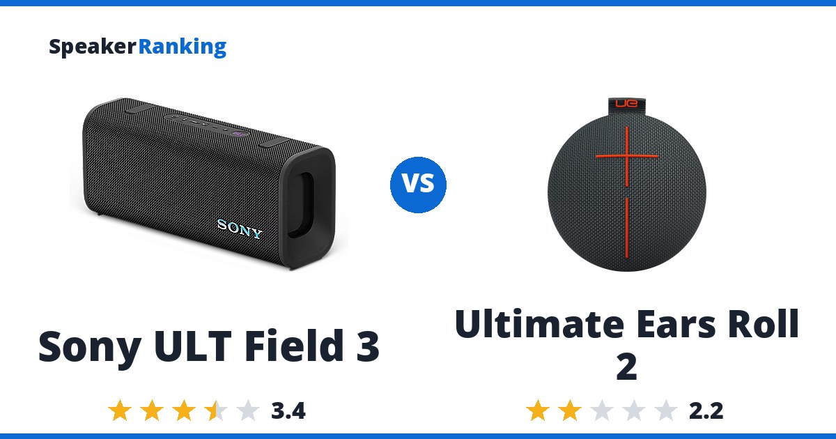Sony ULT Field 3 vs Ultimate Ears Roll 2