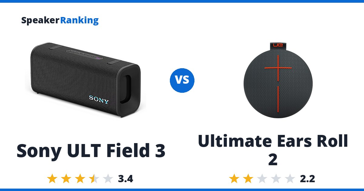 Sony ULT Field 3 vs Ultimate Ears Roll 2