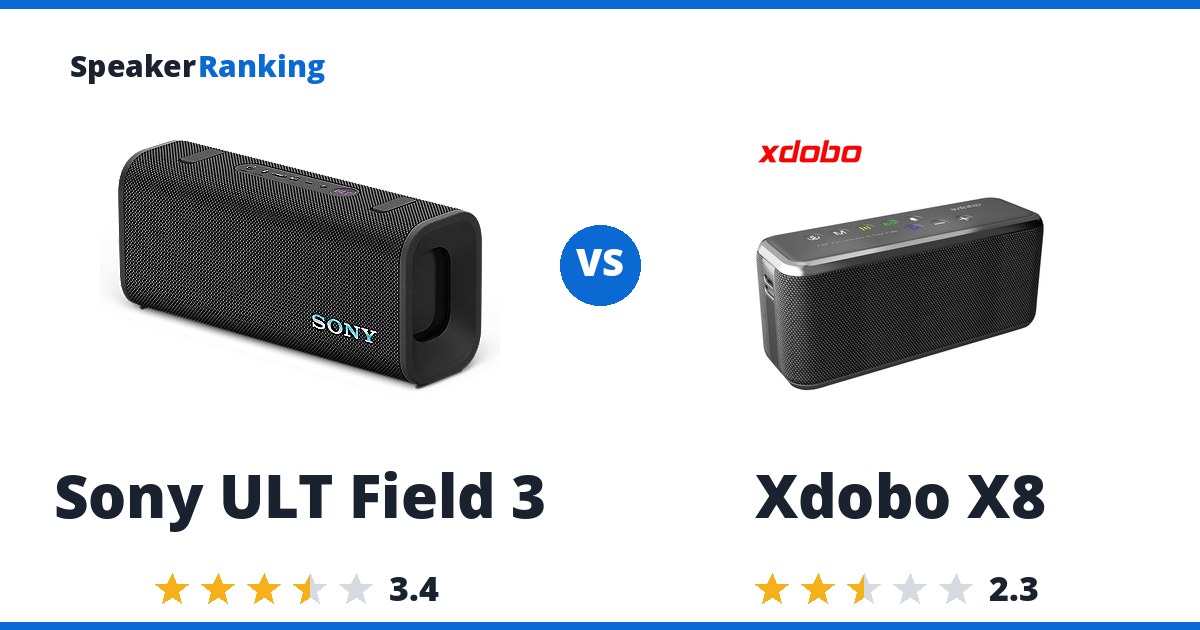 Sony ULT Field 3 vs Xdobo X8