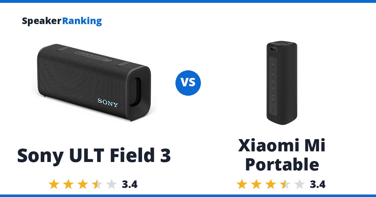 Sony ULT Field 3 vs Xiaomi Mi Portable