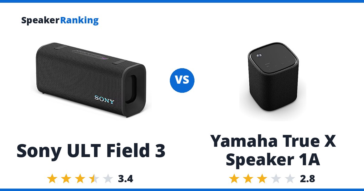 Sony ULT Field 3 vs Yamaha True X Speaker 1A