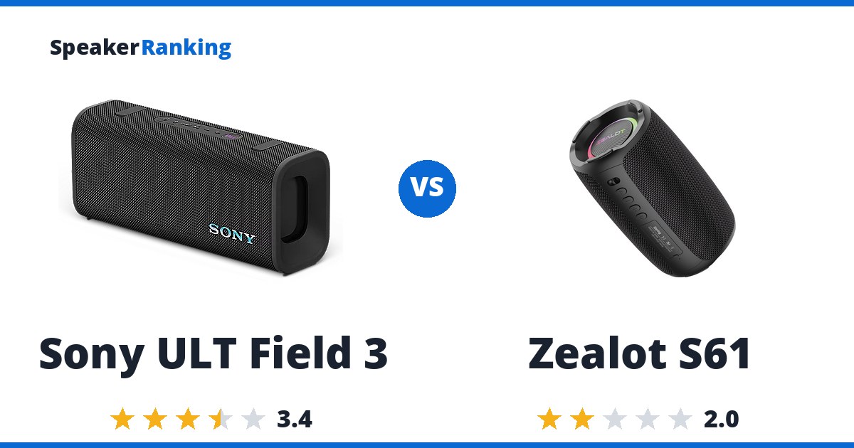 Sony ULT Field 3 vs Zealot S61