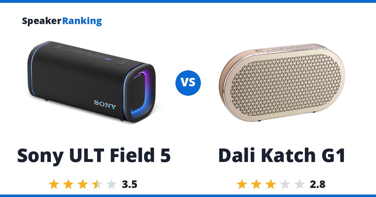 Sony ULT Field 5 vs Dali Katch G1