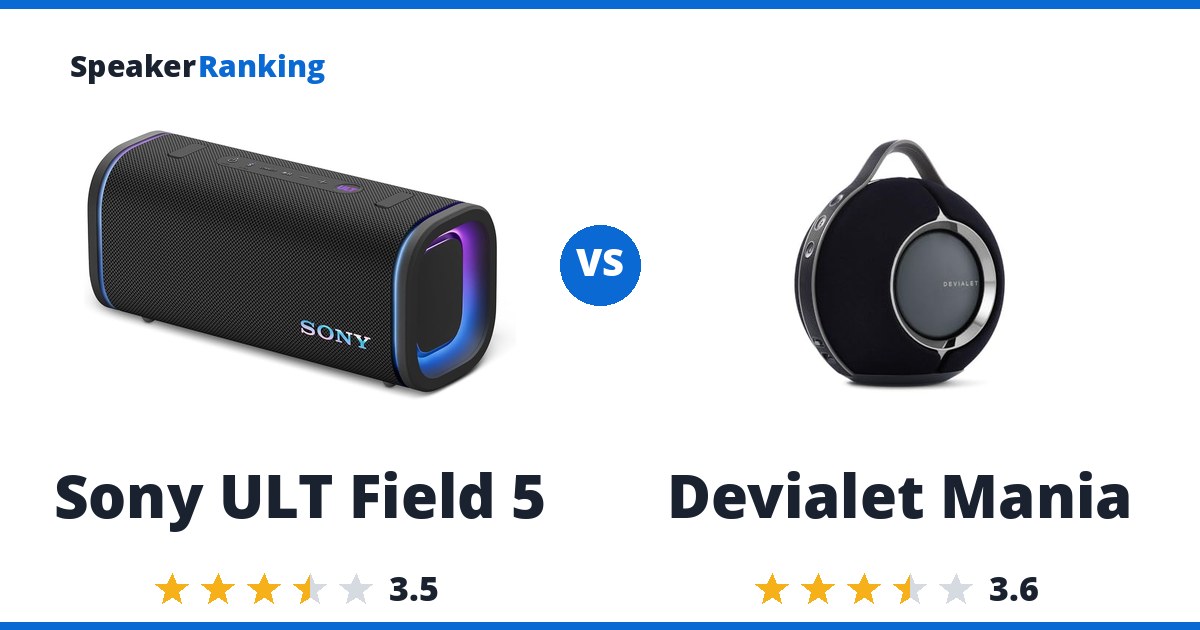 Sony ULT Field 5 vs Devialet Mania