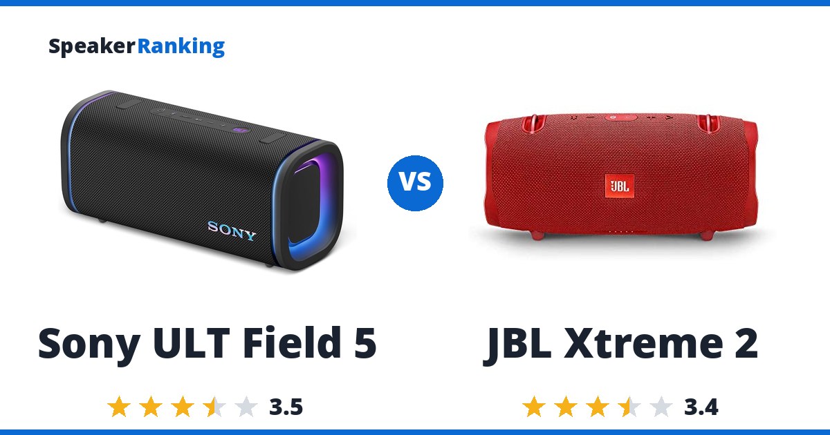 Sony ULT Field 5 vs JBL Xtreme 2