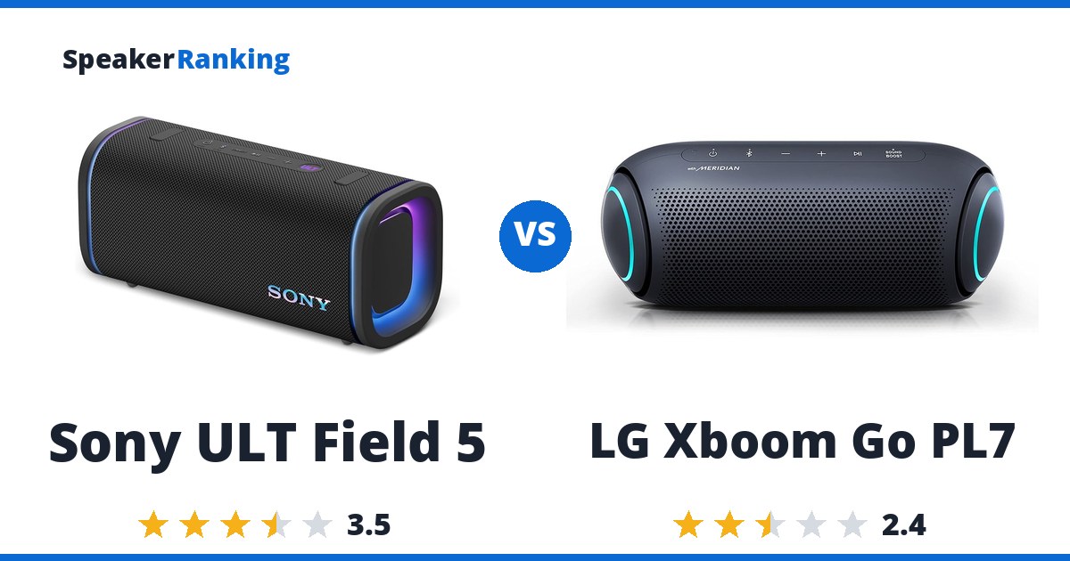 Sony ULT Field 5 vs LG Xboom Go PL7