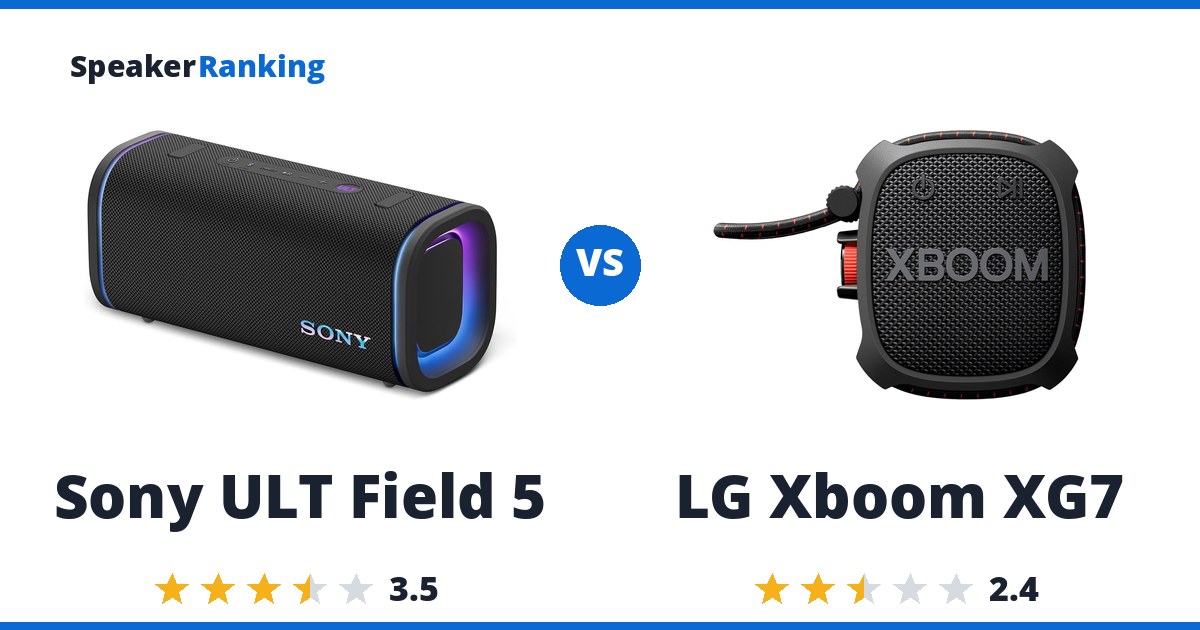 Sony ULT Field 5 vs LG Xboom XG7