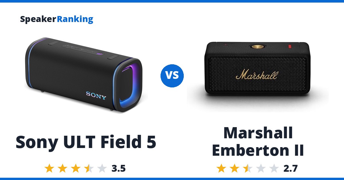 Sony ULT Field 5 vs Marshall Emberton II