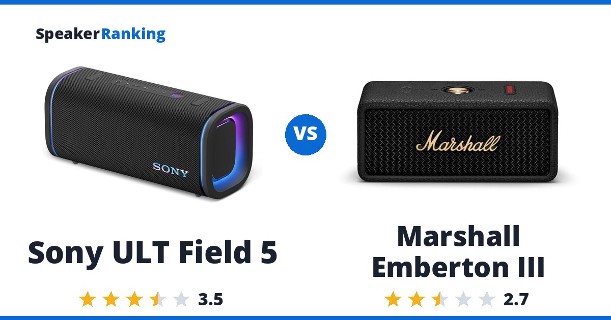 Sony ULT Field 5 vs Marshall Emberton III