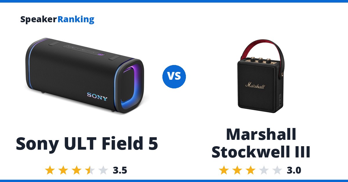 Sony ULT Field 5 vs Marshall Stockwell III