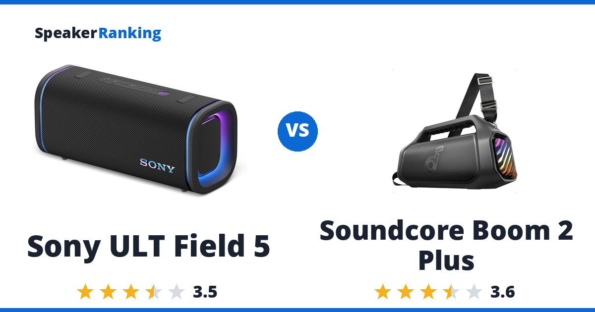 Sony ULT Field 5 vs Soundcore Boom 2 Plus