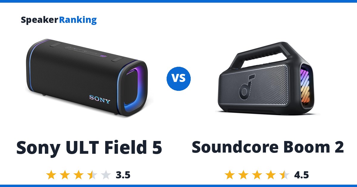 Sony ULT Field 5 vs Soundcore Boom 2