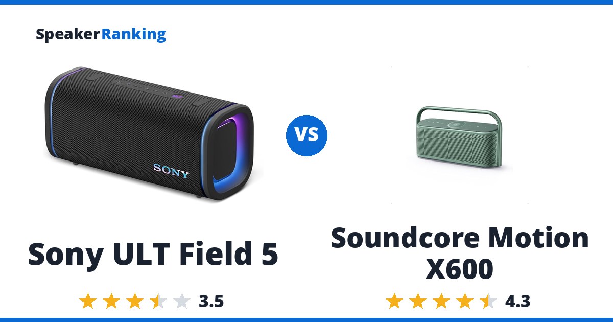 Sony ULT Field 5 vs Soundcore Motion X600