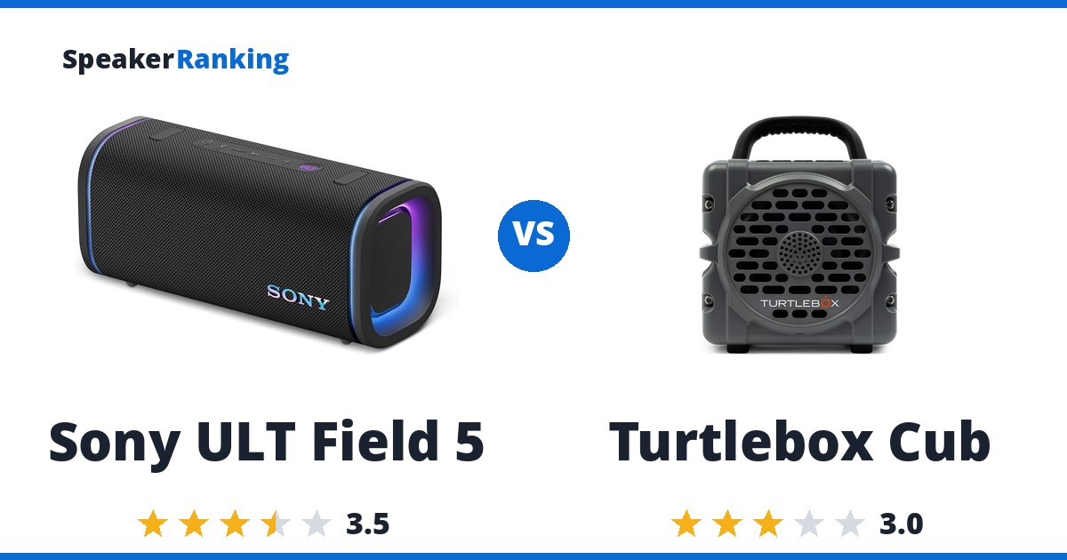 Sony ULT Field 5 vs Turtlebox Cub