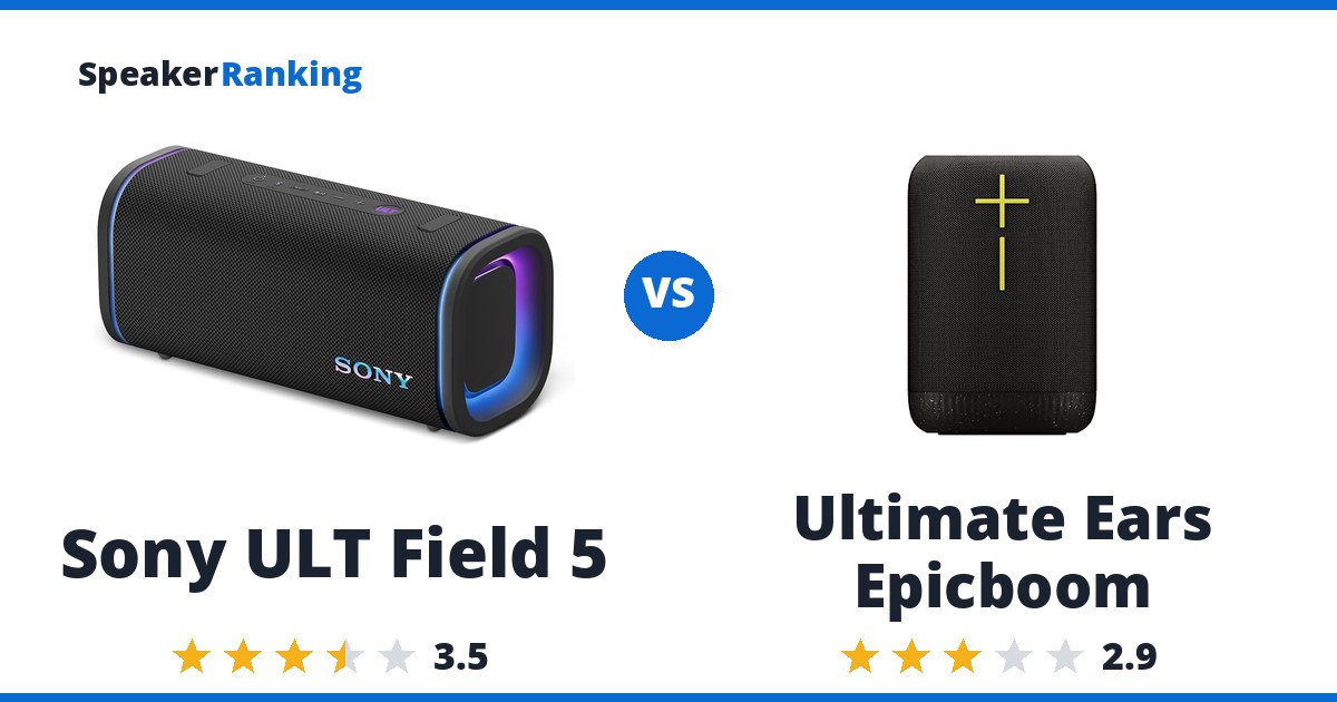 Sony ULT Field 5 vs Ultimate Ears Epicboom