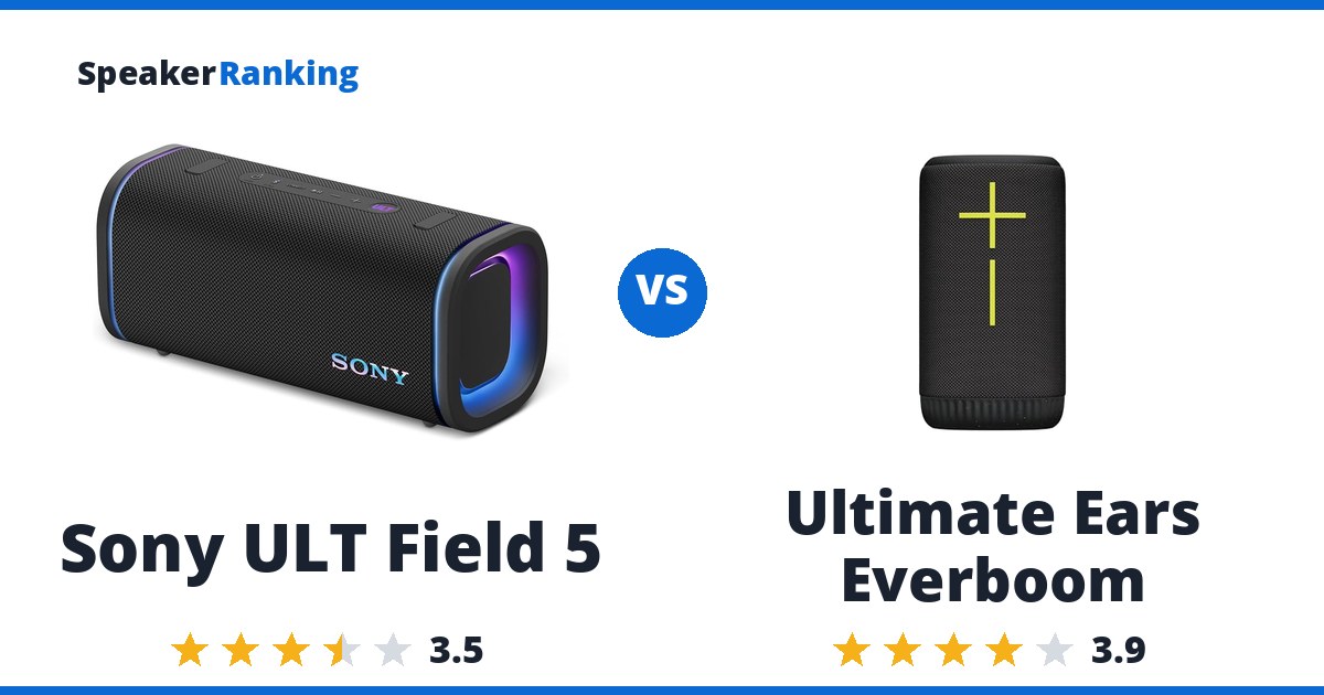 Sony ULT Field 5 vs Ultimate Ears Everboom