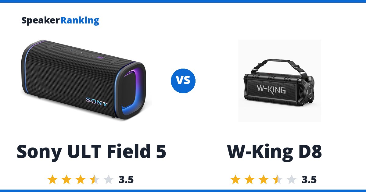Sony ULT Field 5 vs W-King D8