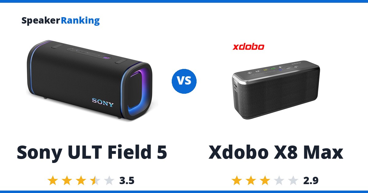Sony ULT Field 5 vs Xdobo X8 Max