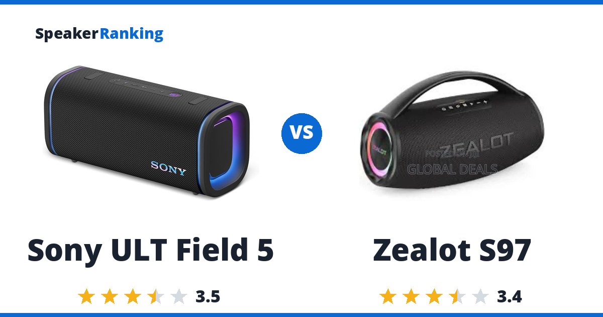 Sony ULT Field 5 vs Zealot S97