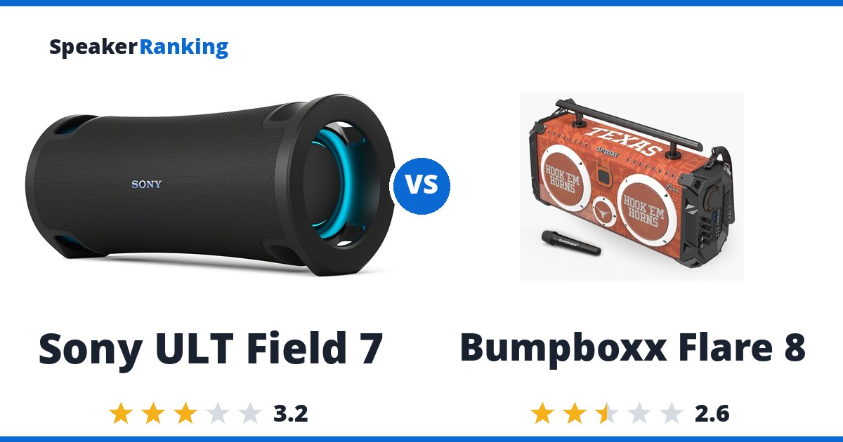 Sony ULT Field 7 vs Bumpboxx Flare 8