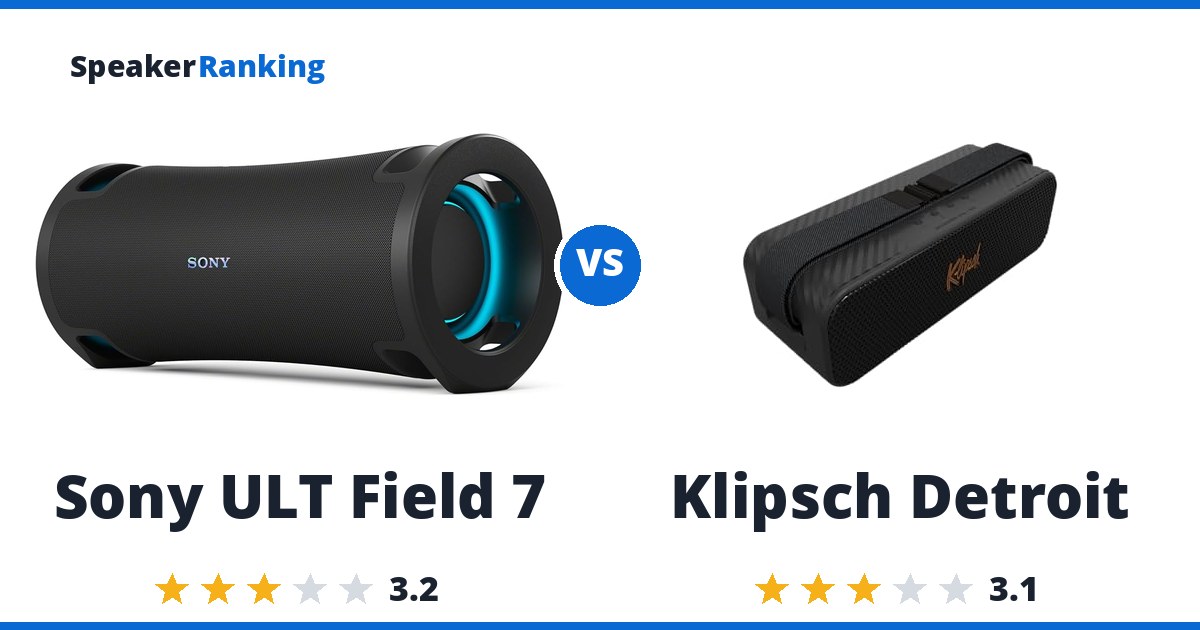 Sony ULT Field 7 vs Klipsch Detroit
