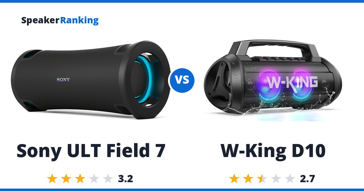 Sony ULT Field 7 vs W-King D10