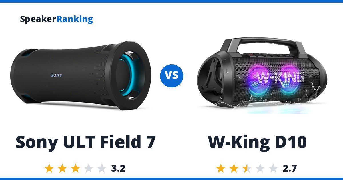 Sony ULT Field 7 vs W-King D10