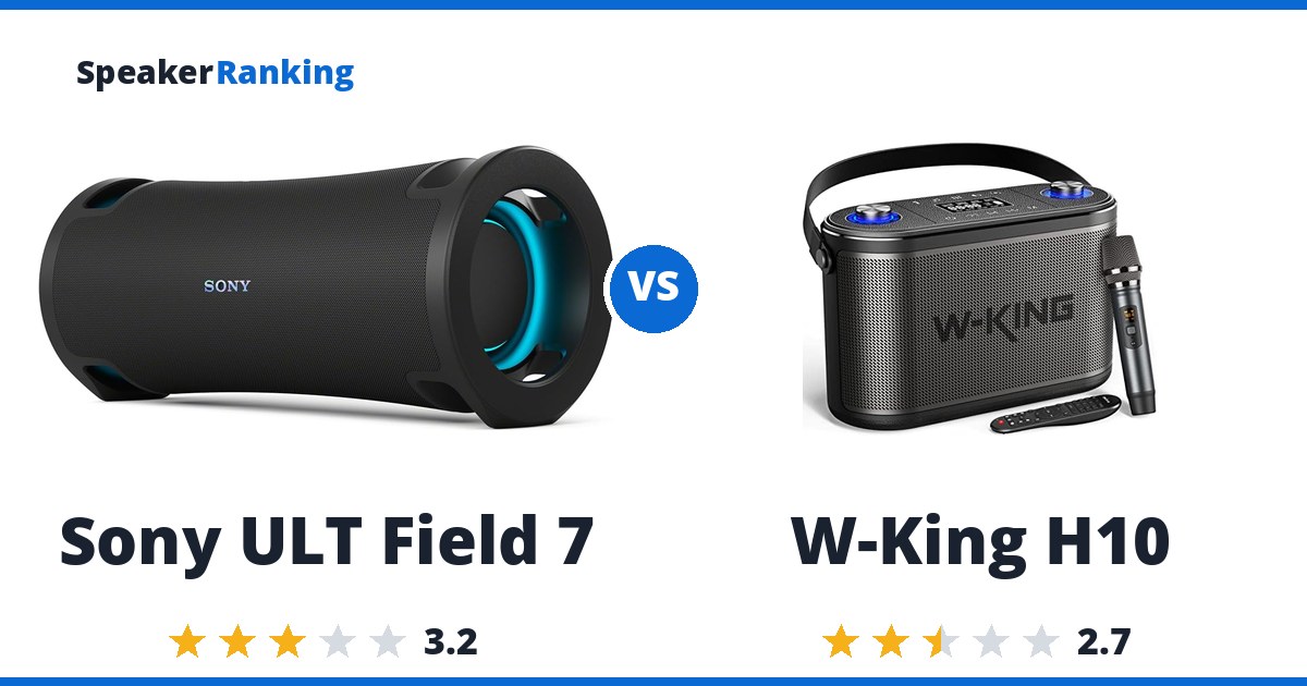 Sony ULT Field 7 vs W-King H10