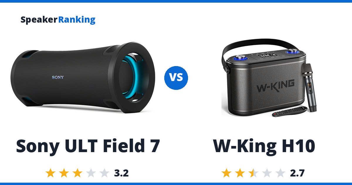 Sony ULT Field 7 vs W-King H10
