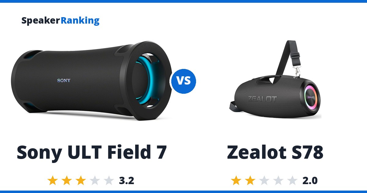 Sony ULT Field 7 vs Zealot S78