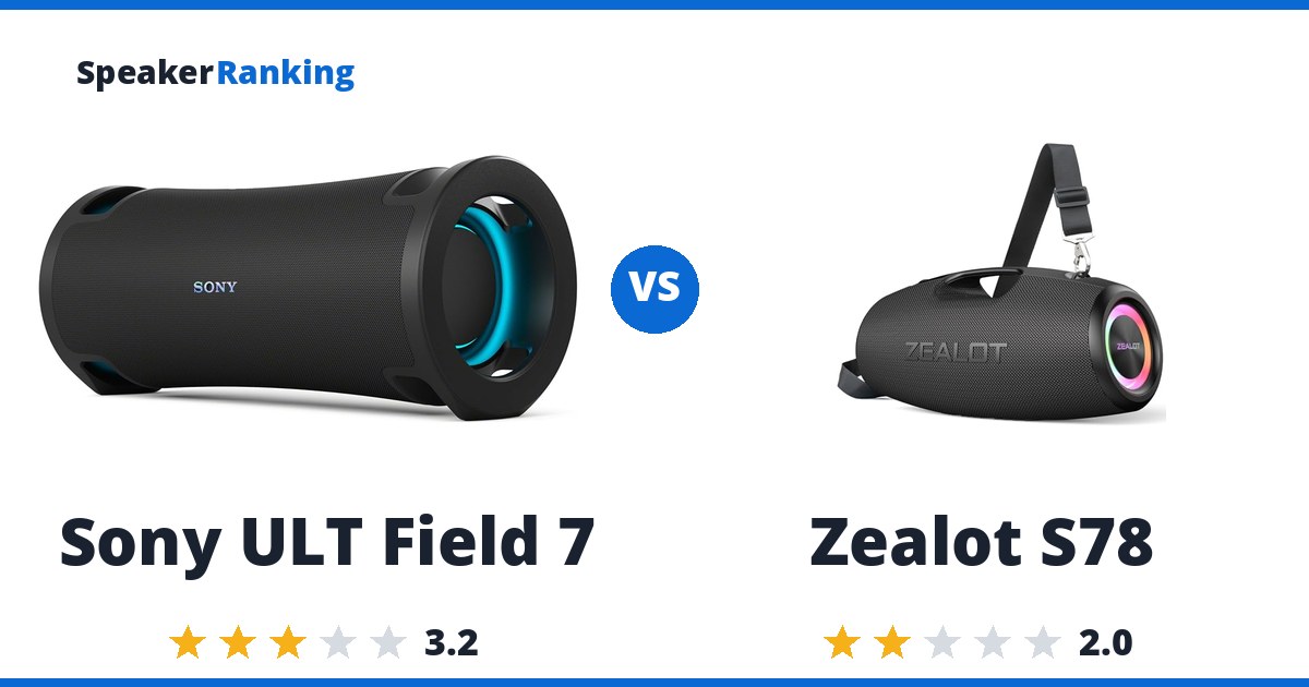 Sony ULT Field 7 vs Zealot S78