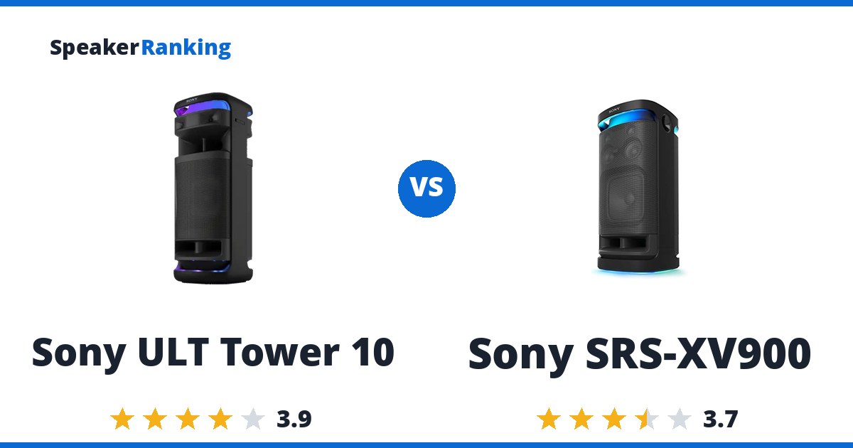 Sony ULT Tower 10 vs Sony SRS-XV900