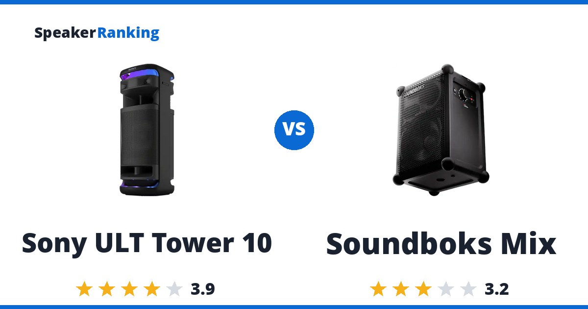 Sony ULT Tower 10 vs Soundboks Mix
