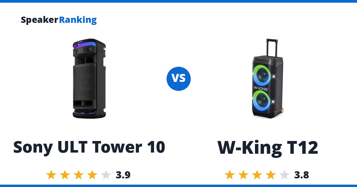 Sony ULT Tower 10 vs W-King T12