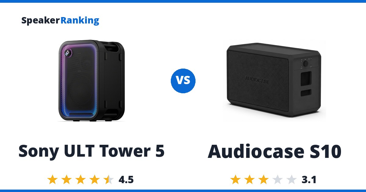 Sony ULT Tower 5 vs Audiocase S10