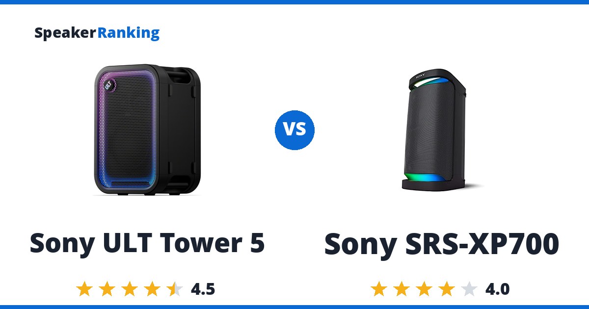 Sony ULT Tower 5 vs Sony SRS-XP700