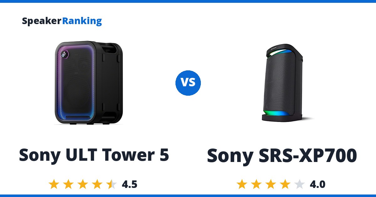 Sony ULT Tower 5 vs Sony SRS-XP700