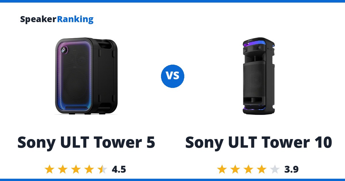 Sony ULT Tower 5 vs Sony ULT Tower 10