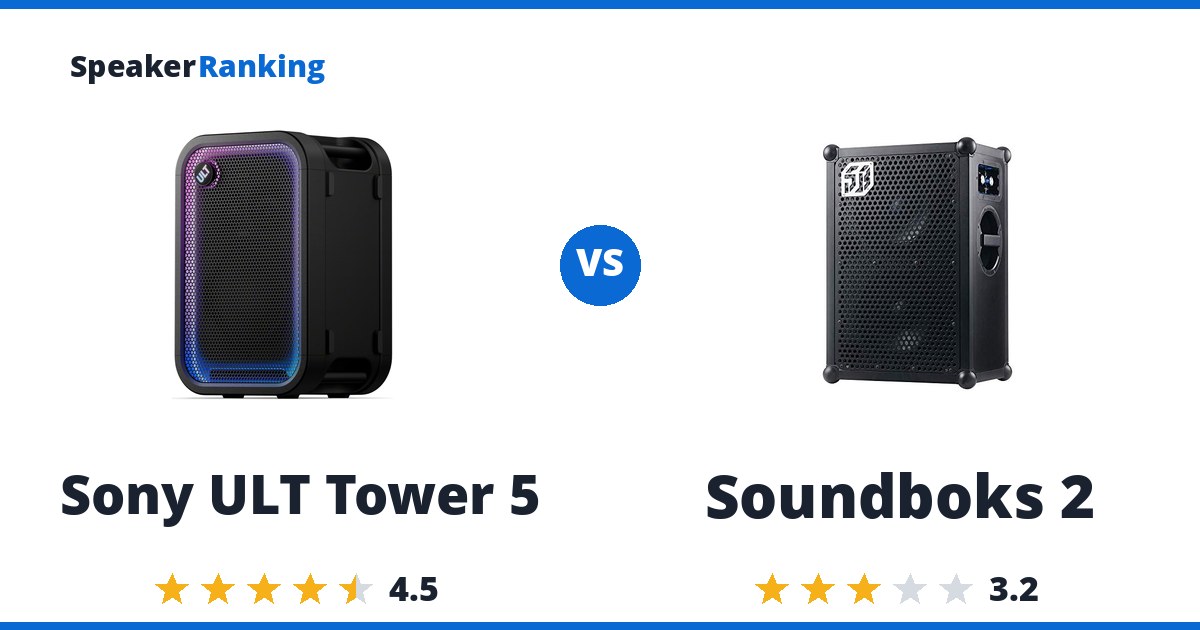 Sony ULT Tower 5 vs Soundboks 2