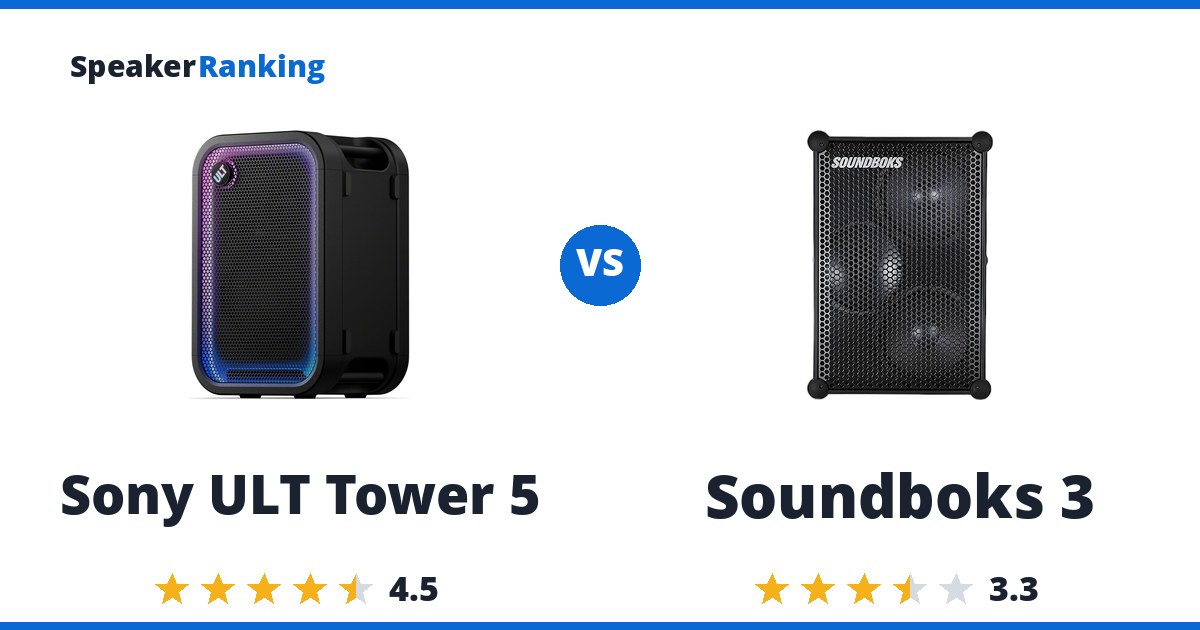 Sony ULT Tower 5 vs Soundboks 3